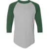 Athletic Heather/Dark Green