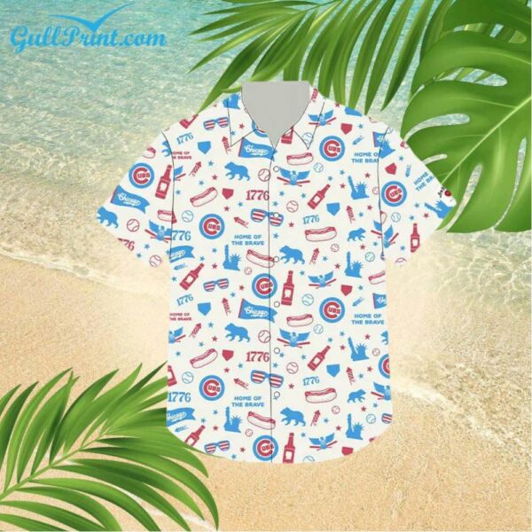 2024 Cubs Red White and Cubbie Blue Hawaiian Shirt Giveaway