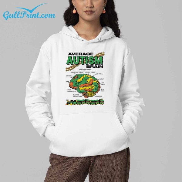 Average Autism Brain Shirt Sweater Hoodie Tank Top 3