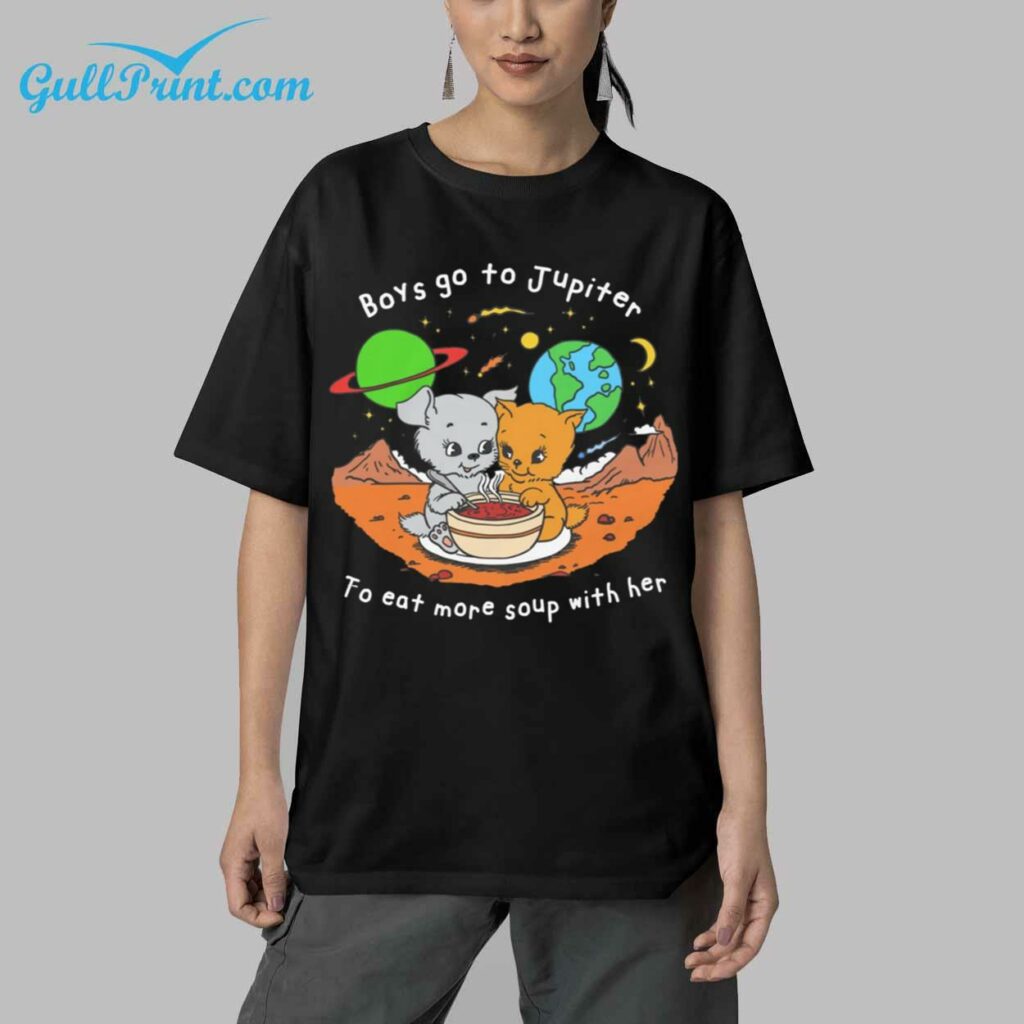 Cat Boys Go To Jupiter to Eat More Soup With Her Shirt 5