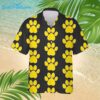Yellow Spiral Paw Hawaiian Shirt 1