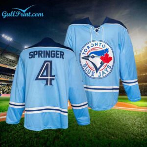 2024 Blue Jays George Springer Replica Hockey Jersey Giveaway