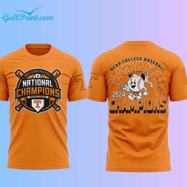 2024 NCAA Tennessee Baseball National Champions Shirt 1