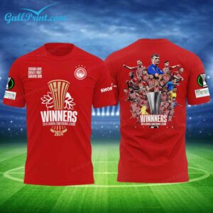2024 Olympiacos Winners Europa Conference League Shirt 1