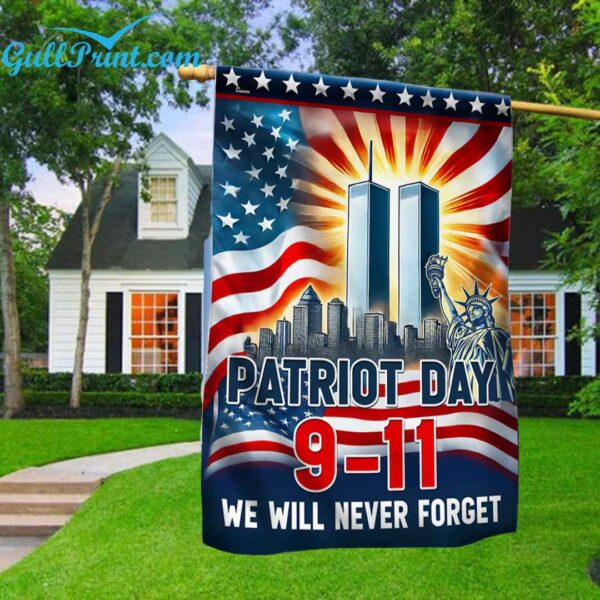 911 Patriot Day We Will Never Forget Flag