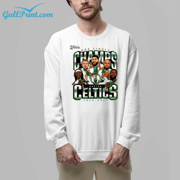 Boston Celtics 2024 Pull Up Jumper Caricature Shirt 20