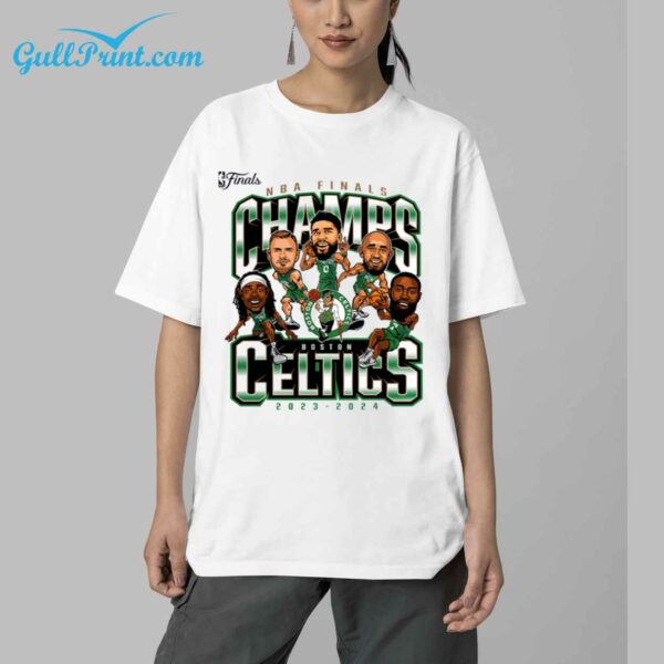 Boston Celtics 2024 Pull Up Jumper Caricature Shirt 38