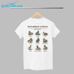 Ducks North American Waterfowl Field Guide Shirt 1