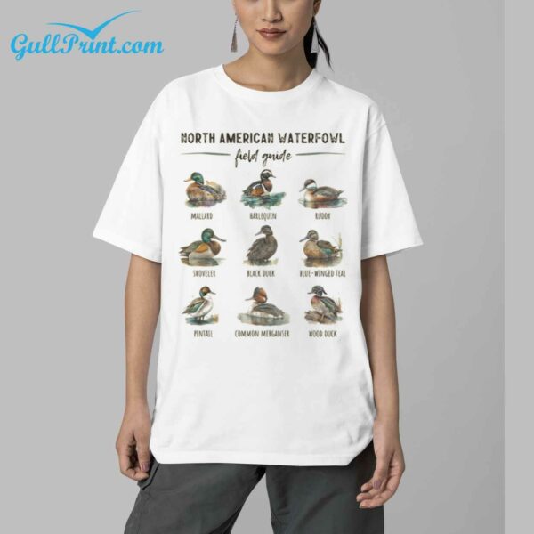 Ducks North American Waterfowl Field Guide Shirt