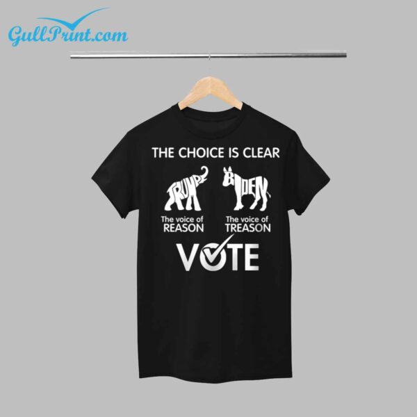 Election 2024 The Choice Is Clear Vote Shirt 1