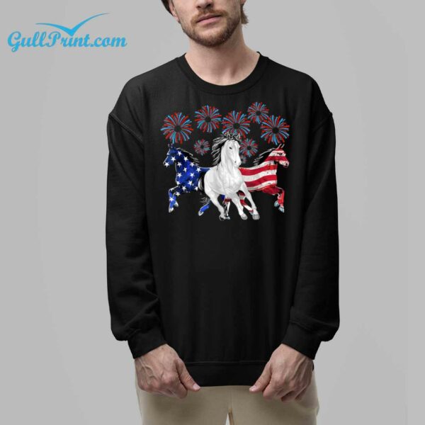 Horses Fireworks 4th of July Shirt 32