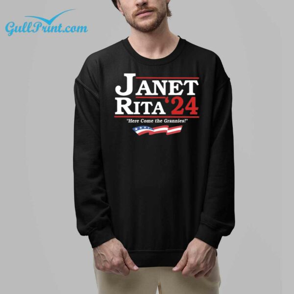 Janet Rita 2024 Here Come The Grannies Shirt 8