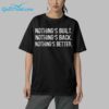 Nothings Built Nothings Back Nothings Better Shirt