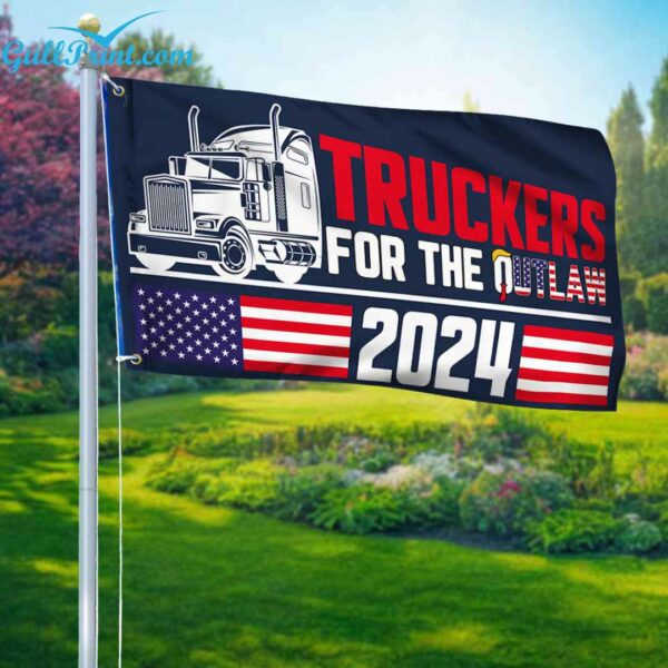 Truckers For The Outlaw 2024 Flag 2