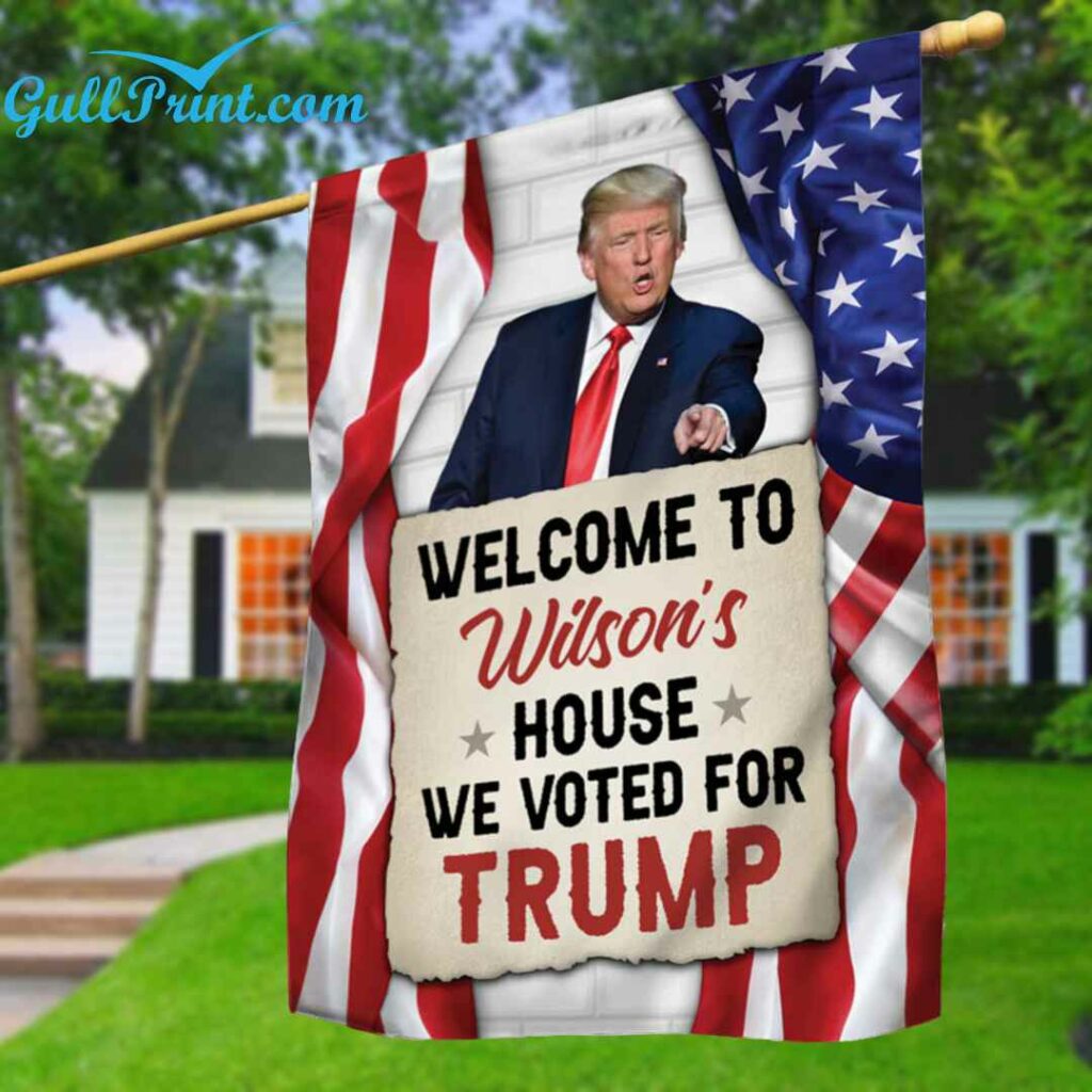 We Voted For Trump Custom Flag 1