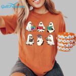 Bookish ghost Halloween Shirt