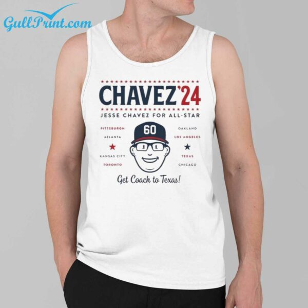 Chavez 24 Jesse Chavez For All Star Get Coach To Texas Shirt 3