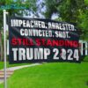 Impeached Arrested Convicted Shot Still Standing Trump 2024 Flag 2