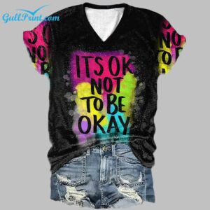 Its OK Not To Be OK Mental Health Print Shirt 1