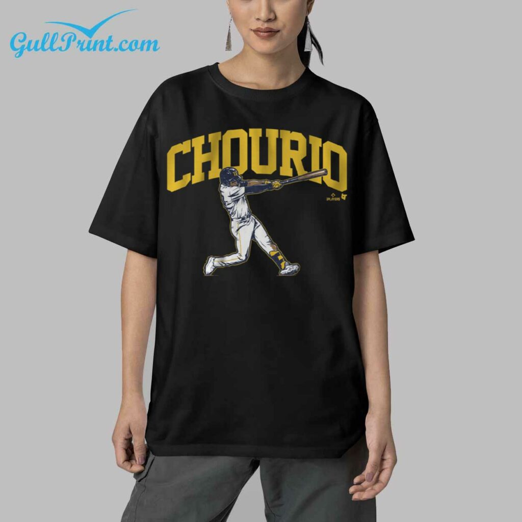 Jackson Chourio Slugger Swing Shirt 6