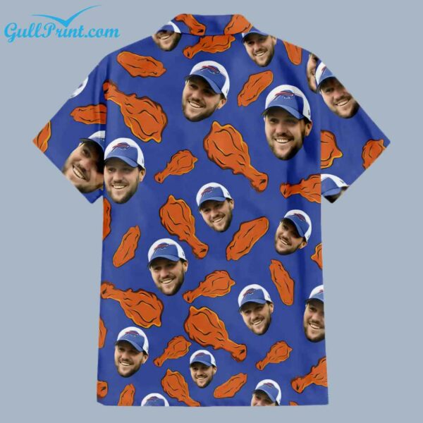 Josh Allen Buffalo Bills Fried Chicken Hawaiian Shirt 3