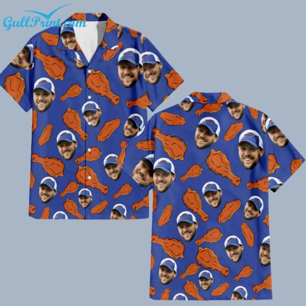 Josh Allen Buffalo Bills Fried Chicken Hawaiian Shirt 4