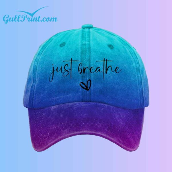 Just Breathe Print Hat 2