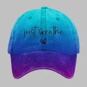 Just Breathe Print Hat