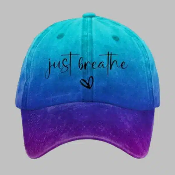 Just Breathe Print Hat