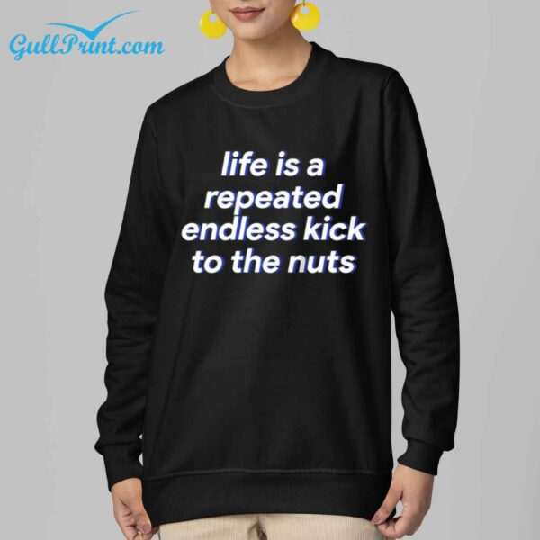 Life is a repeated endless kick to the nuts shirt 20