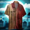 Mens Bloody Im Fine Halloween Print Shirt 1