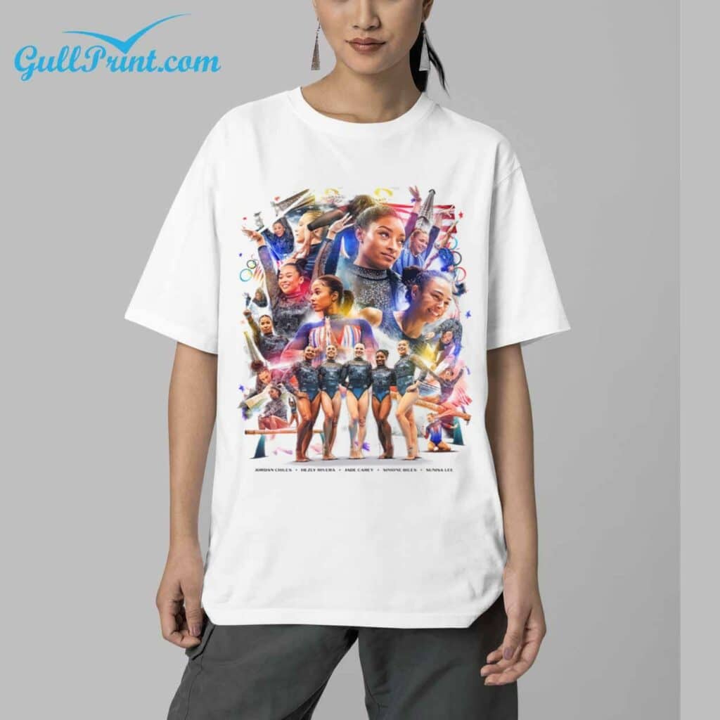 USA WOMENS GYMNASTICS WIN GOLD IN TEAM FINAL SHIRT 5