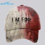 Unisex I'm Fine Bloody Halloween Printed Hat