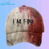 Unisex Im Fine Bloody Halloween Printed Hat 2