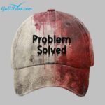Unisex Problem Solved Bloody Halloween Print Hat