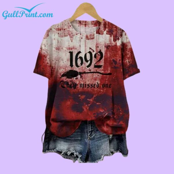 Unisex1692 They Missed One Salem Witch Printed Shirt 2