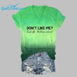 Women'S Don't Like Me Print Shirt