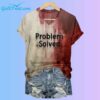 Womens Problem Solved Blood Dark Gothic Halloween Shirt 2