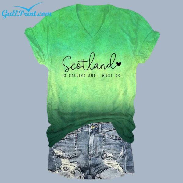 Womens Scotland Is Calling and I Must Go Print Shirt 4