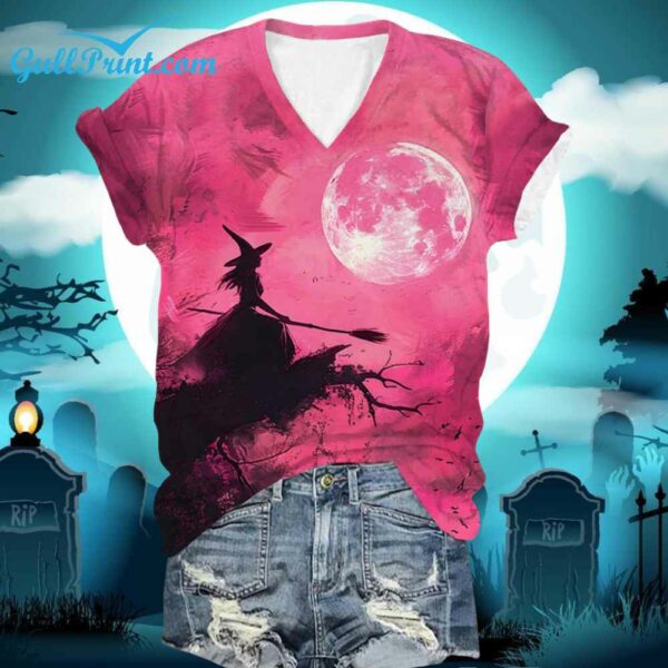 Womens Witch Print T Shirt 2