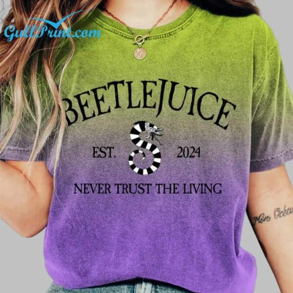 Beetlejuice Halloween Horror Movie 2024 Inspired Gradient T Shirt 4