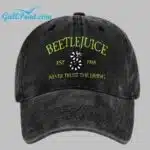 Beetlejuice Vintage 1988 Halloween Horror Movie Inspired Washed Cap