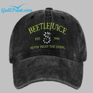 Beetlejuice Vintage 1988 Halloween Horror Movie Inspired Washed Cap 1