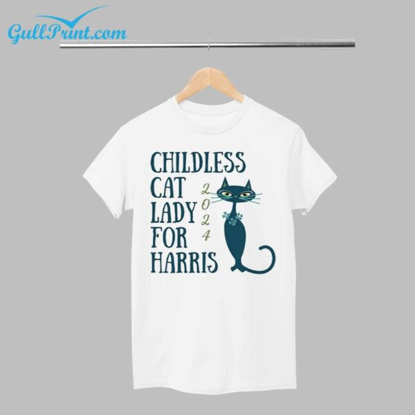 Childless Cat Lady For Harris 2024 Shirt 1