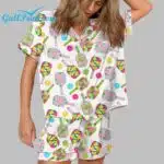 Colorful Pickleball Pajama Set