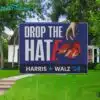 Drop The Hate Harris Walz 24 Feminist Gift Yard Signs 2