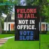 Felons In Jail Not In Office Vote Blue Flag 2