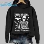 Halloween There It Goes My Last Flying Fuck Print Casual Shirt