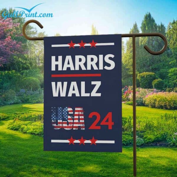 Harris Walz 2024 USA Flag 1