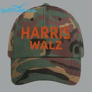 Harris Walz Camo Dad Hat 1